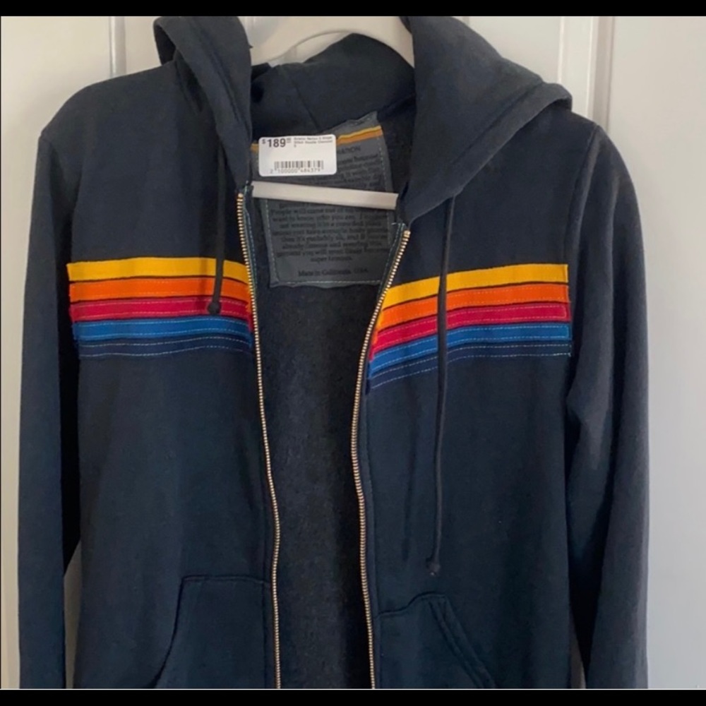 Aviator nation zip up hoodie